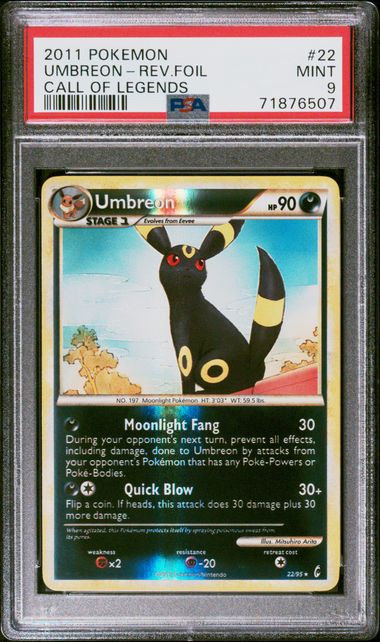 Umbreon Rev. Foil - Call of Legends PSA 9